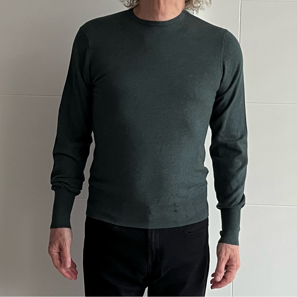 Dark Green Long Sleeve Sweater